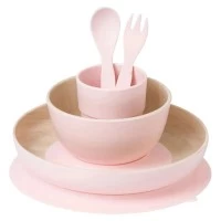 Set complet de masa, 5 piese, cu ventuza, Nordic Rose