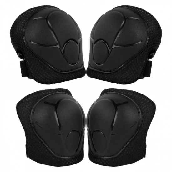 Set de protectie Kidwell Trix, genunchiere, cotiere si palme, marime M, 25-50 kg, Black