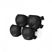 Set de protectie Scoot and Ride, genunchiere si cotiere, marime S, Black Ash