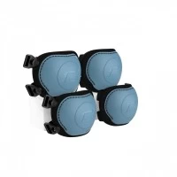 Set de protectie Scoot and Ride, genunchiere si cotiere, marime XXS, Steel