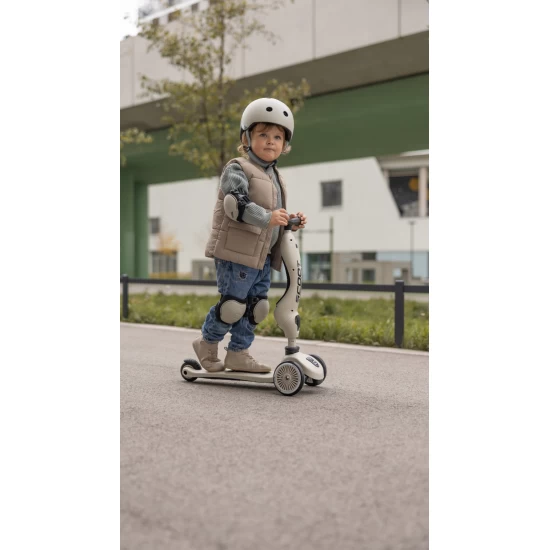Set de protectie Scoot and Ride, genunchiere si cotiere, marime XXS, Steel