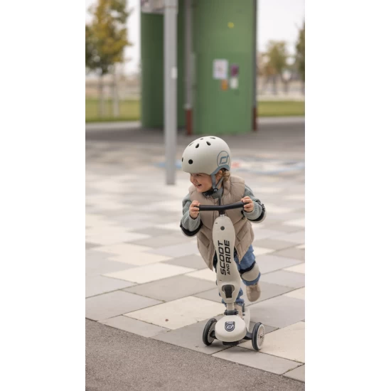Set de protectie Scoot and Ride, genunchiere si cotiere, marime XXS, Steel