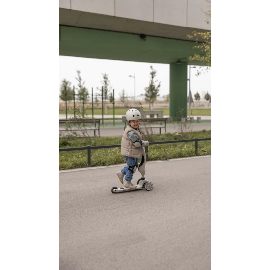 Set de protectie Scoot and Ride, genunchiere si cotiere, marime XXS, Steel