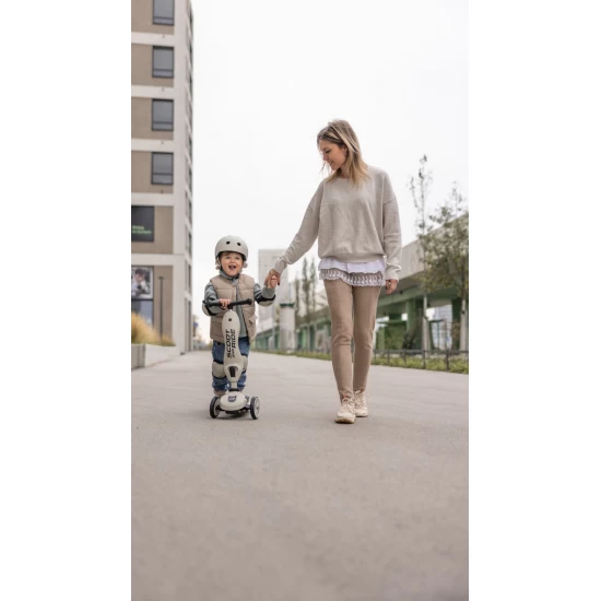 Set de protectie Scoot and Ride, genunchiere si cotiere, marime XXS, Steel