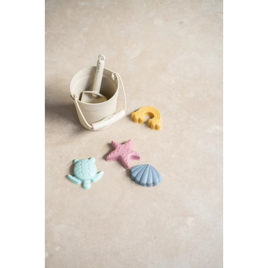 Set jucarii pentru plaja si nisip din silicon Play Fun Neutru