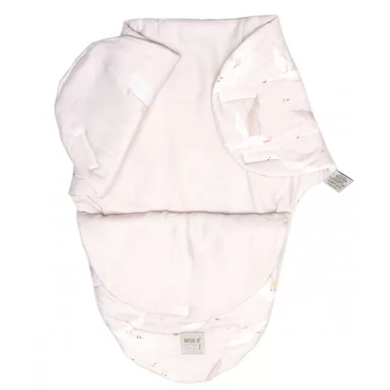 Sistem de infasare Baby Swaddle din Bumbac cu umplutura antialergica BabySoft Gasca Bej Sistem de infasare Baby Swaddle din Bumbac cu umplutura antialergica BabySoft Gasca Bej