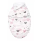 Sistem de infasare Baby swaddle Inimioare Bumbac Alb, Amy, 72x60 cm Sistem de infasare Baby swaddle Inimioare Bumbac Alb, Amy, 72x60 cm
