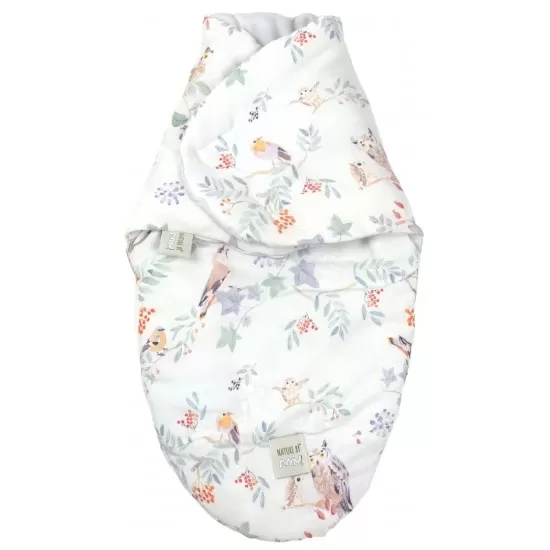 Sistem de infasare Nature Bamboo by Amy din Bambus cu umplutura antialergica BabySoft + Cadou Rucsacel Pasari mint Sistem de infasare Nature Bamboo by Amy din Bambus cu umplutura antialergica BabySoft + Cadou Rucsacel Pasari mint