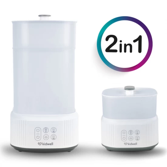 Sterilizator cu abur pentru biberoane si accesorii cu uscator integrat Kidwell Puro 2 in 1