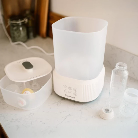 Sterilizator cu abur pentru biberoane si accesorii cu uscator integrat Kidwell Puro 2 in 1