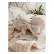 Suport de dormit Babynest 2in1 bara protectie patut Premium In Bej Inchis by BabySteps, 95x53 cm