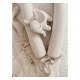 Suport de dormit Babynest 2in1 bara protectie patut Premium In Bej Inchis by BabySteps, 95x53 cm