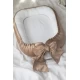 Suport de dormit Babynest Premium Bumbac Organic si Catifea Bej cu Funda by BabyLy, 80x50 cm