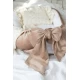 Suport de dormit Babynest Premium Bumbac Organic si Catifea Bej cu Funda by BabyLy, 80x50 cm