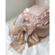 Suport de dormit Babynest Premium Bumbac Organic si Catifea Bej cu Funda by BabyLy, 80x50 cm