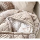 Suport de dormit Babynest Premium Bumbac si Catifea Eucalipt Soft Grey by BabySteps 70x35 cm