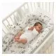 Suport de dormit Babynest Premium Bumbac si Catifea Nature Soft Grey by BabySteps 70x35 cm