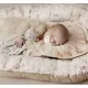 Suport de dormit Babynest Premium Bumbac si Catifea Nature Soft Grey by BabySteps 70x35 cm