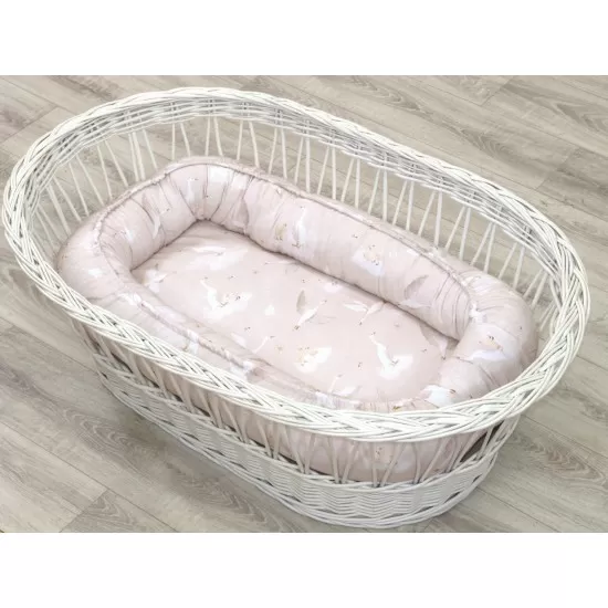 Suport de dormit Babynest, Reversibil, 70x45 cm, Bumbac Gasca bej