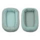 Suport de dormit Babynest, Reversibil, 70x45 cm, Bumbac Tricot Verde