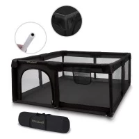 Tarc de joaca Kidwell Fanko negru 130x130 cm