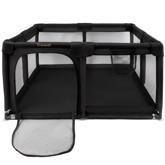 Tarc de joaca Kidwell Fanko negru 130x130 cm