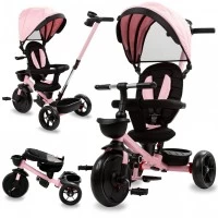 Tricicleta pentru copii Kidwell Axel cu sezut rotativ, 18 luni - 5 ani, Roz