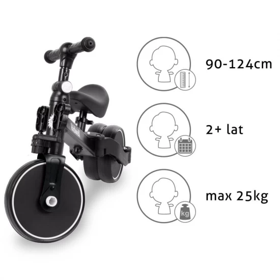 Tricicleta si bicicleta Pico Black 3 in 1 Kidwell