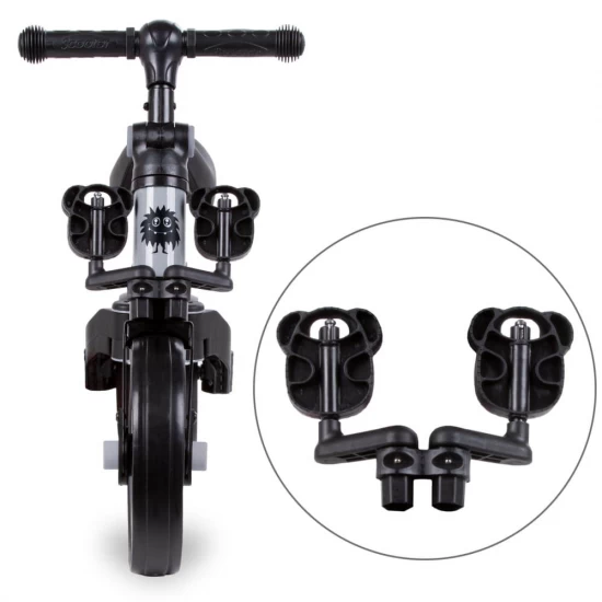 Tricicleta si bicicleta Pico Cool Gray 3 in 1 Kidwell