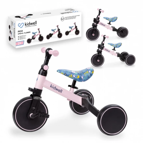 Tricicleta si bicicleta Pico Spring Flower 3 in 1 Kidwell