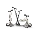 Trotineta copii cu sezut si maner, transformabila 3 in 1, Highwaykick 1 Push and Go Ash, 1-5 ani, pana la 50 kg, Scoot and Ride