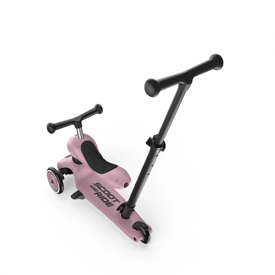 Trotineta copii cu sezut si maner, transformabila 3in1, Highwaykick 1 Push and Go Wildberry, 1-5 ani, pana la 50 kg, Scoot Ride Trotineta copii cu sezut si maner, transformabila 3in1, Highwaykick 1 Push and Go Wildberry, 1-5 ani, pana la 50 kg, Scoot Ride