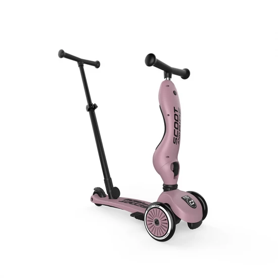 Trotineta copii cu sezut si maner, transformabila 3in1, Highwaykick 1 Push and Go Wildberry, 1-5 ani, pana la 50 kg, Scoot Ride Trotineta copii cu sezut si maner, transformabila 3in1, Highwaykick 1 Push and Go Wildberry, 1-5 ani, pana la 50 kg, Scoot Ride