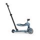Trotineta copii cu sezut si maner, transformabila 3in1, Highwaykick 1 Push and Go Steel, 1-5 ani, pana la 50 kg, Scoot  Ride