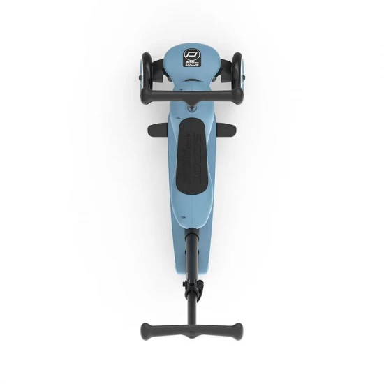 Trotineta copii cu sezut si maner, transformabila 3in1, Highwaykick 1 Push and Go Steel, 1-5 ani, pana la 50 kg, Scoot  Ride