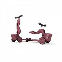 Trotineta copii cu sezut, suport jucarie, transformabila 2 in 1, HighwayKick 1 Lifestyle Wildcat, 1-5 ani, pana la 50 kg, Scoot and Ride