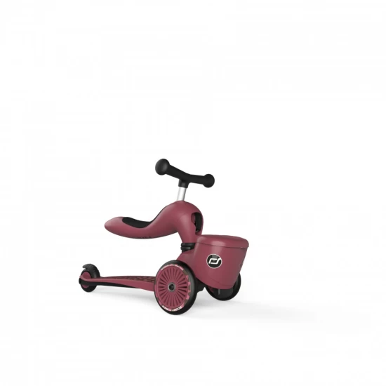 Trotineta copii cu sezut, suport jucarie, transformabila 2 in 1, HighwayKick 1 Lifestyle Wildcat, 1-5 ani, pana la 50 kg, Scoot and Ride