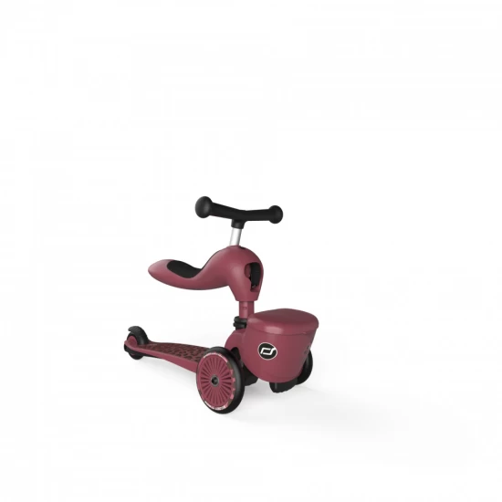 Trotineta copii cu sezut, suport jucarie, transformabila 2 in 1, HighwayKick 1 Lifestyle Wildcat, 1-5 ani, pana la 50 kg, Scoot and Ride