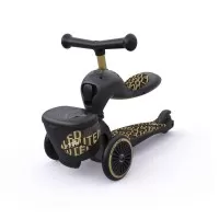Trotineta copii transformabila 2 in 1 HighwayKick 1 Lifestyle Black Gold Limited Scoot & Ride