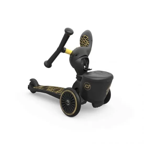 Trotineta copii transformabila 2 in 1 HighwayKick 1 Lifestyle Black Gold Limited Scoot & Ride