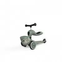 Trotineta copii cu sezut, transformabila 2 in 1 HighwayKick 1 Lifestyle Greenlines Scoot and Ride