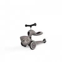 Trotineta copii cu sezut, transformabila 2 in 1 HighwayKick 1 Lifestyle Brownlines Scoot and Ride