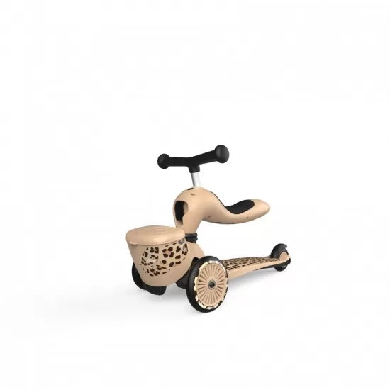 Trotineta copii cu sezut si suport jucarie transformabila 2 in 1 HighwayKick 1 Lifestyle Leopard 1-5 ani Scoot Ride Trotineta copii cu sezut si suport jucarie transformabila 2 in 1 HighwayKick 1 Lifestyle Leopard 1-5 ani Scoot Ride