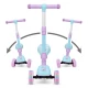 Trotineta copii cu sezut, transformabila 2 in 1, pliabila, cu lumini LED, Rimba Unicorn, 1-5 ani, pana la 50 kg, Kidwell Trotineta copii cu sezut, transformabila 2 in 1, pliabila, cu lumini LED, Rimba Unicorn, 1-5 ani, pana la 50 kg, Kidwell