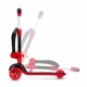 Trotineta copii cu sezut, transformabila 2 in 1, pliabila, cu lumini LED, Rimba Race, 1-5 ani, pana la 50 kg, Kidwell
