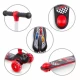 Trotineta copii cu sezut, transformabila 2 in 1, pliabila, cu lumini LED, Rimba Race, 1-5 ani, pana la 50 kg, Kidwell