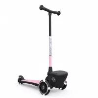 Trotineta copii pliabila cu roti luminoase Highwaykick 2 Lifestyle Rose Reflectorizant Scoot Ride