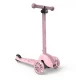 Trotineta copii pliabila, reglabila, roti luminoase, Highwaykick 3S Led Rose, 3+ ani, pana la 50 kg, Scoot and Ride