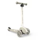 Trotineta copii pliabila, reglabila, roti luminoase, Highwaykick 3S Led Ash, 3+ ani, pana la 50 kg, Scoot and Ride