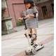 Trotineta copii pliabila, reglabila, roti luminoase, Highwaykick 3S Led Ash, 3+ ani, pana la 50 kg, Scoot and Ride